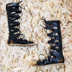 Gladiator Knee Sandals